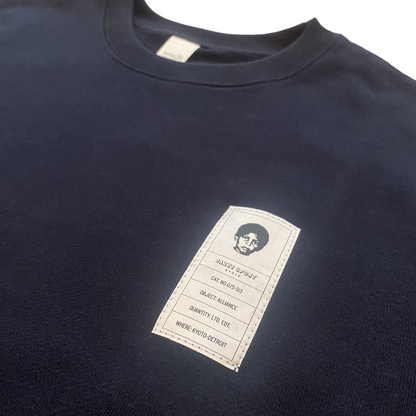 【デッドストック／NEW】Sound Signature x Jazzy Sport Kyoto "Kyoto - Detroit" スウェット ／ネイビー