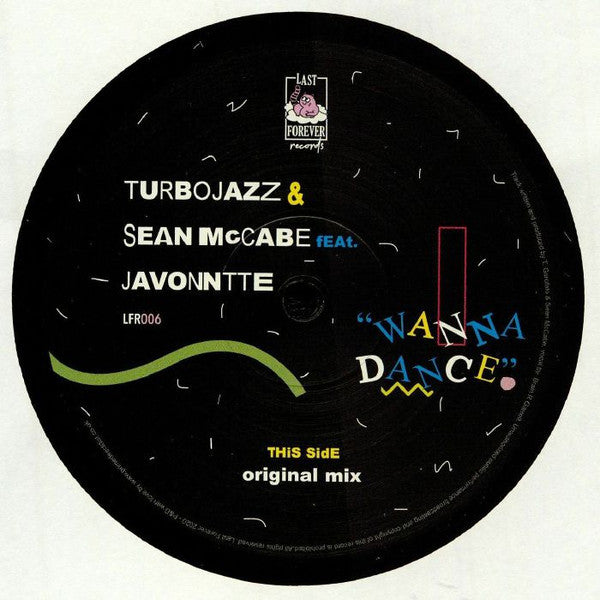 【12"】Turbojazz - Sean Mccabe Featuring Javonntte Wanna Dance