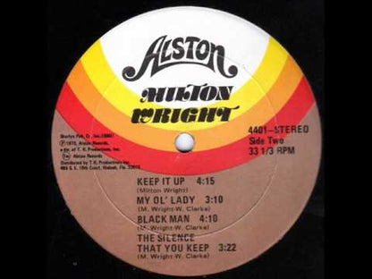 【7"】Milton Wright - Keep it up (White Vinyl)