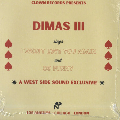 【7"】Dimas III - I Won't Love You Again／So Funny